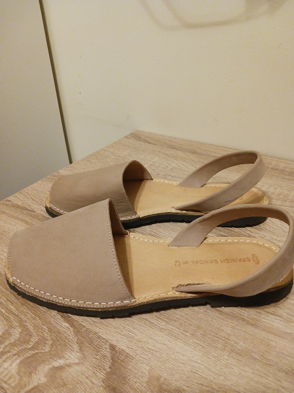 Spanish Sandal Co. Tan Leather Slingback Sandals